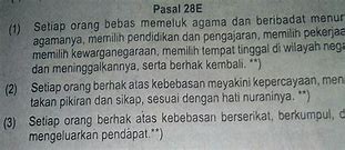 Pasal 28 Ayat 1